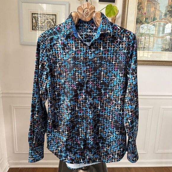 Robert Graham Arkenstone Sports Button Up Shirt Water Friendly $178 S - Picture 2 of 12